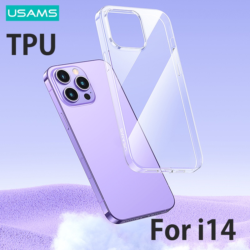Usams Ốp Lưng TPU Silicone Trong Suốt Cho Iphone 14