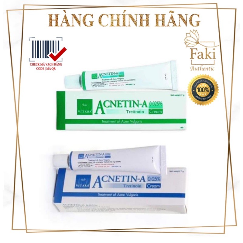 Kem bôi giảm mụn Acetin A 0.025% và 0.05% - Acetin A | BigBuy360 - bigbuy360.vn