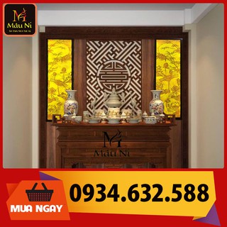 Đèn thờ tranh trúc chỉ in mâu ni, cặp 2 vách 30cm x 120cm , nhiều mẫu để chọn