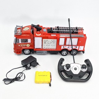 [SALE TẾT] Xe cứu hỏa điều khiển - Phun nước - Pin sạc