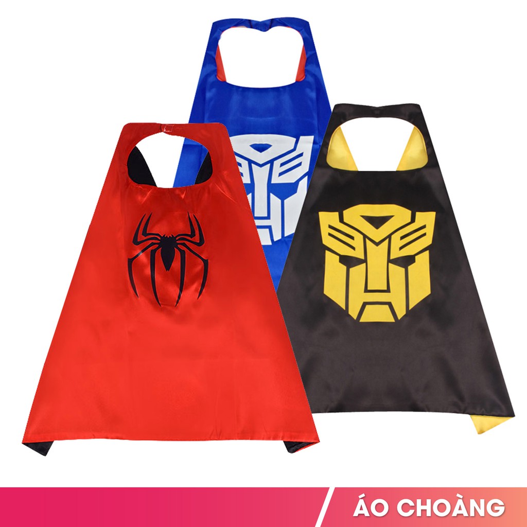 Áo choàng hóa trang cho trẻ em thành nhân vật Avengers do choi hoa trang Transformer Halloween, trung thu, cosplay