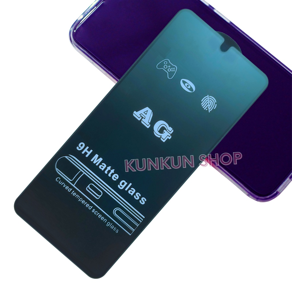 [AG Chống vân tay] Kính Cường Lực Redmi note 9/ 9s/ 9 pro/ 9 pro max - Full màn - Nhám chống mồ hôi tay - Vuốt siêu mượt