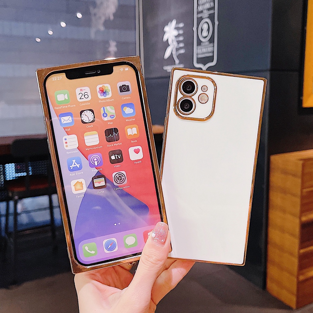 Ốp điện thoại viền vuông thích hợp cho Iphone 7plus 8plus I12 12 Pro 12 Pro Max I7 I8 Xs I11 11 Pro Max Xs Max 8plus