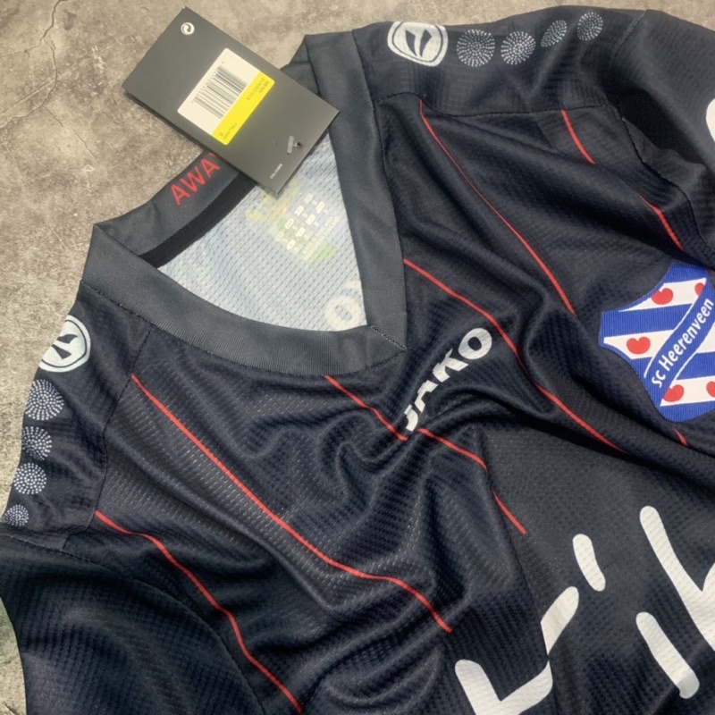 Bộ áo bóng đá SC Heereveen đen 2021-2022