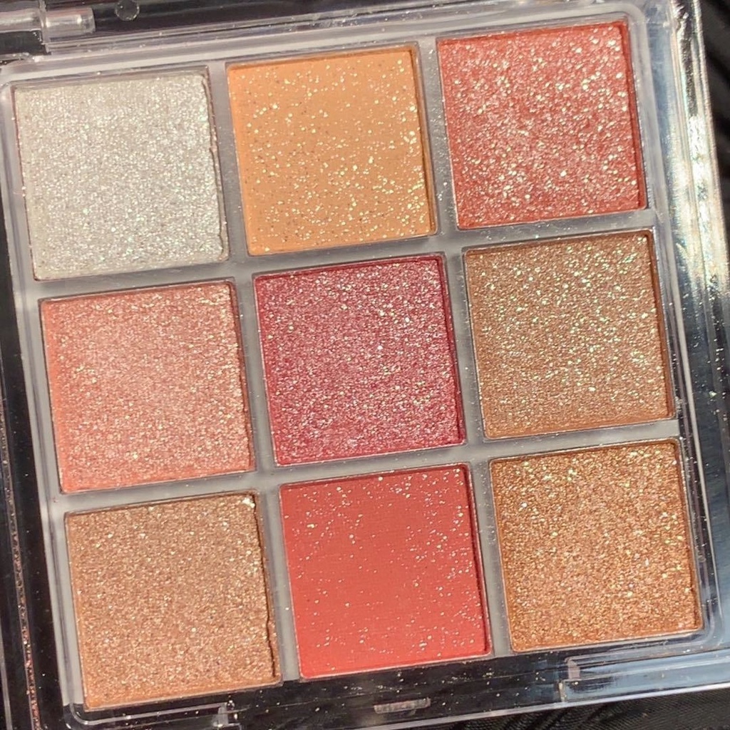 [Hàng mới về] Bảng phấn mắt Dikalu 9 màu hiệu ứng lì và ánh ngọc trai hợp thời trang