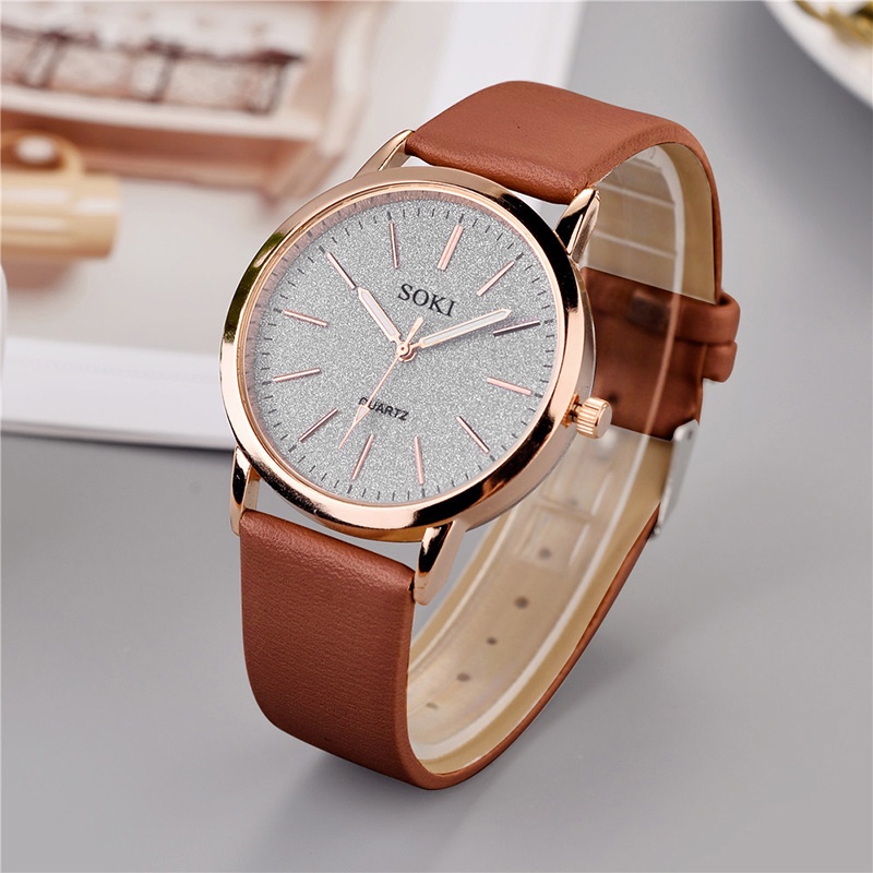 Đồng hồ nữ Analog Quartz Đồng hồ nữ thời trang bằng da