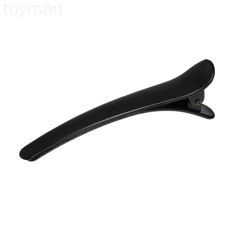 [Hàng mới về] Kẹp tóc dài màu đen bằng nhựa chống trượt cho thợ cắt tóc chuyên nghiệp