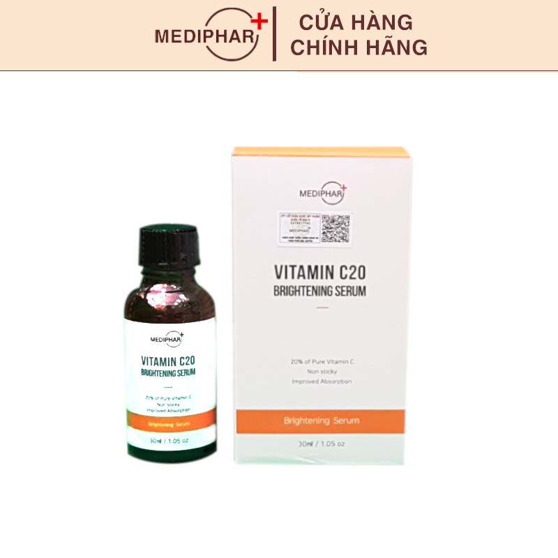 Serum Dưỡng Trắng Sáng Da, Giảm Thâm Nám Sạm Da, Chống Lão Hóa MEDIPHAR+ VITAMIN C 20 BRIGHTENING