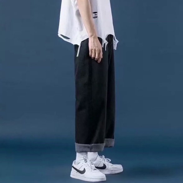 Quần jean nam 4M OFFICIAL dáng baggy ống suông rộng , Quần bò ống suông unisex