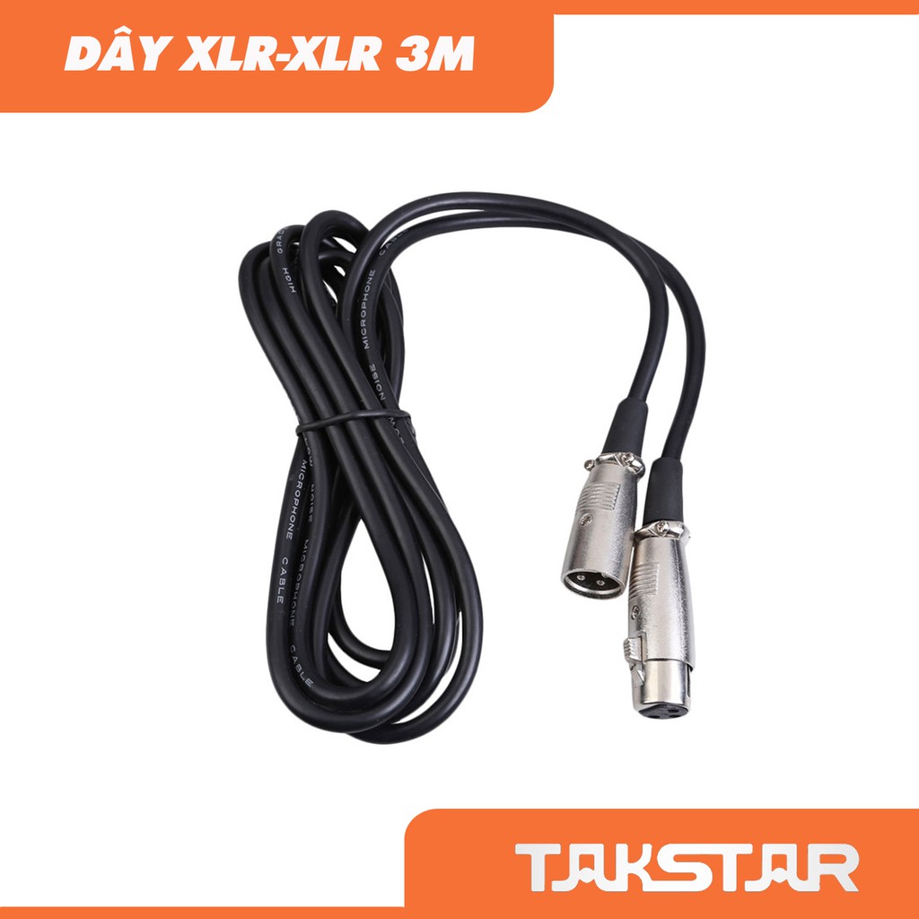 Micro thu âm, mic hát livestream chuyên nghiệp Takstar PC K-200, kèm dây XLR-XLR 3m, hành chính hãng, bảo hành 12 tháng