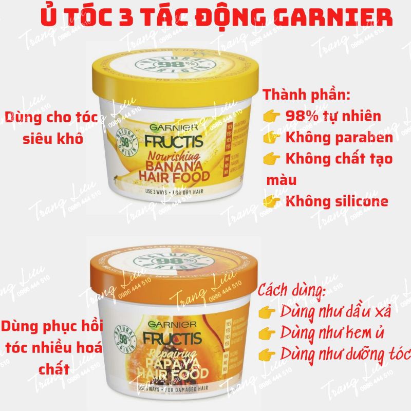 trả order- Ủ TÓC GARNIER 390ML BẢN ÚC