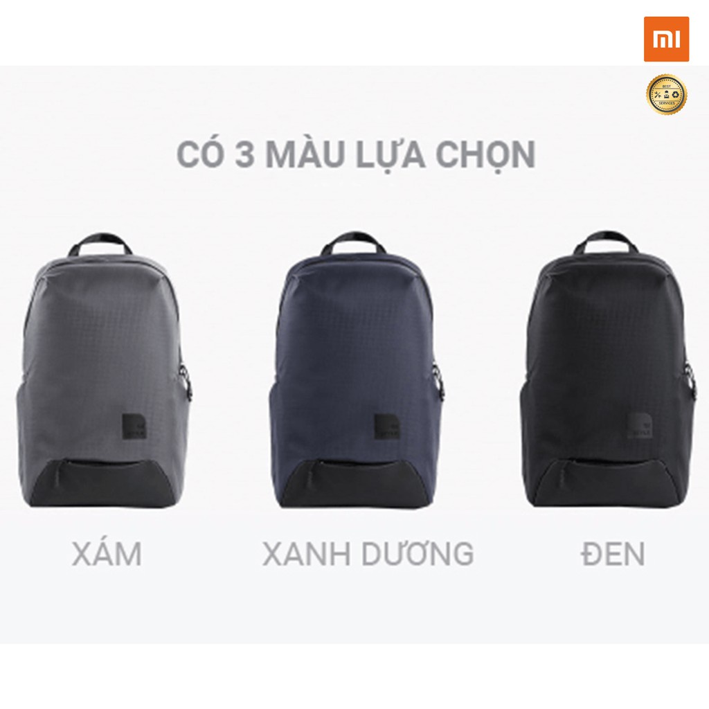 Balo laptop XIAOMI mi casual sports backpack 15.6 in chống thẤm nước- hàng chính hãng