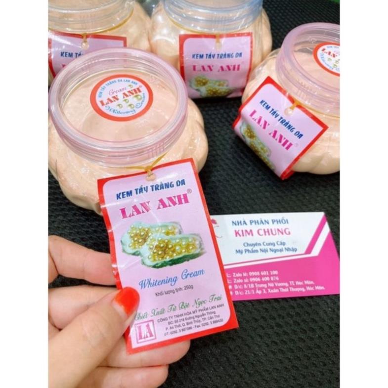 [Hàng chuẩn] Kem Bí Lan Anh dưỡng da 250g, nguyên liệu, công thức làm kem trộn body trắng da.