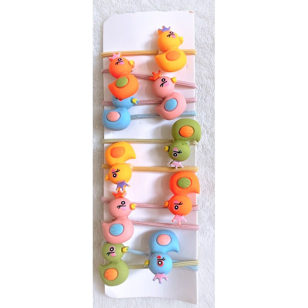 Set 5 dây buộc tóc, kep tóc họa tiết dễ thương cho bé gái - Sweet Baby House