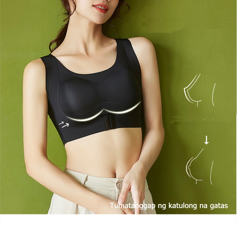 Cute Byte Áo ngực thể thao dây chéo cài phía trước