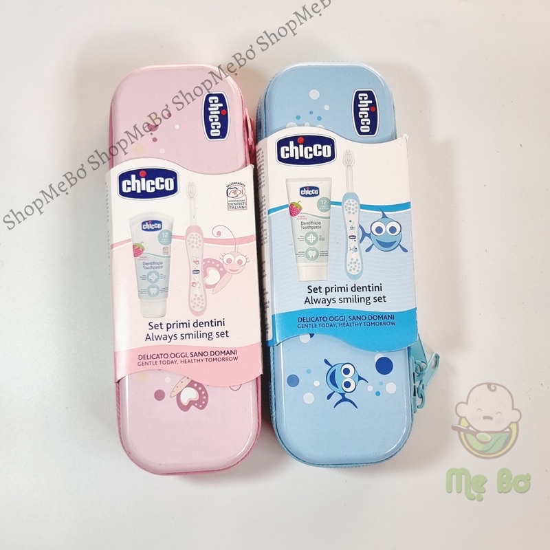 [CHICCO] Bộ bàn chải, kem đánh răng cho bé từ 12 tháng