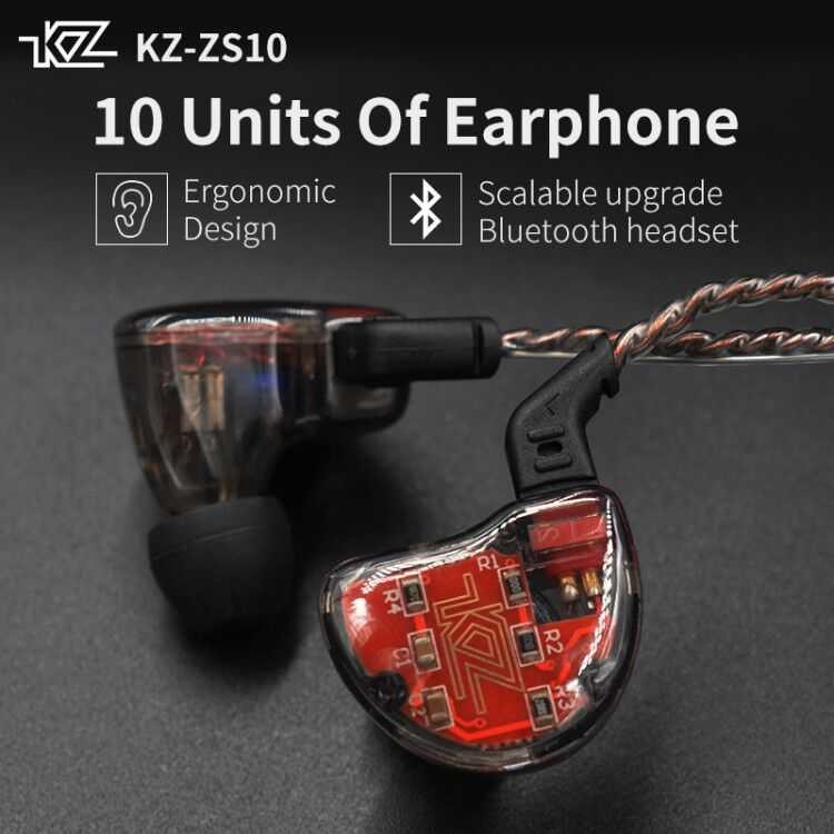 Tai Nghe Nhét Tai Zenith 1da + 4ba Hifi Có Mic Kz-zs10