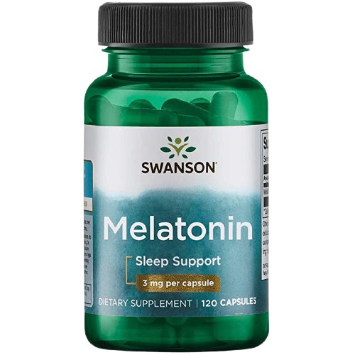 Viên Uống Ngủ Ngon | Swanson Melatonin   - Điều Hòa Giấc Ngủ, Giảm Stress - Chính Hãng