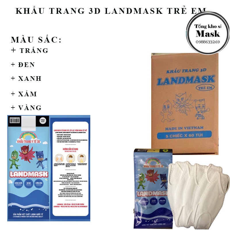 Sỉ 1 thùng khẩu trang KF94 KG Mask 4 lớp cao cấp 300 cái