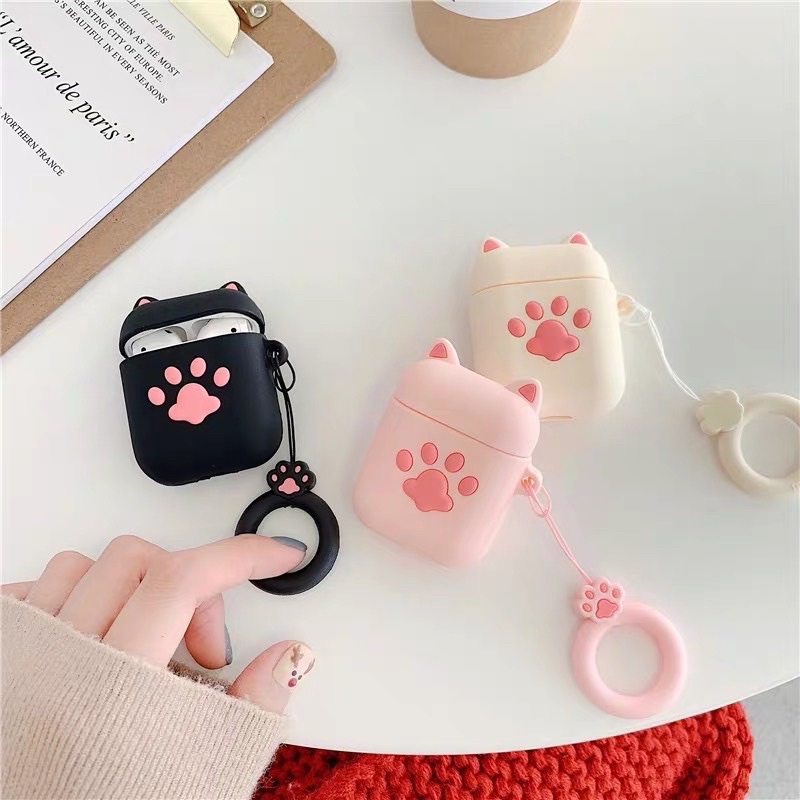 Vỏ bảo vệ tai nghe bluetooth Airpods bằng Sillicone dẻo, ốp Case cute, Airpods 2/pro &lt; NHIỀU MẪU &gt;