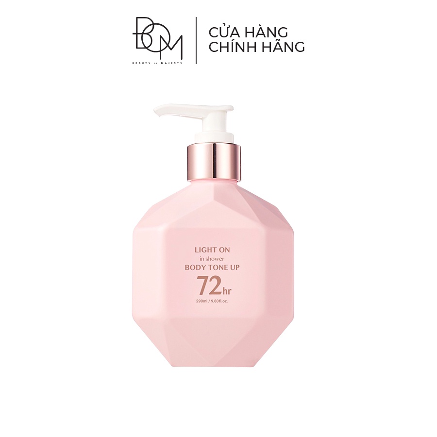 Sữa dưỡng thể BOM nâng tông trắng sáng da Light On Body Tone Up 290ml