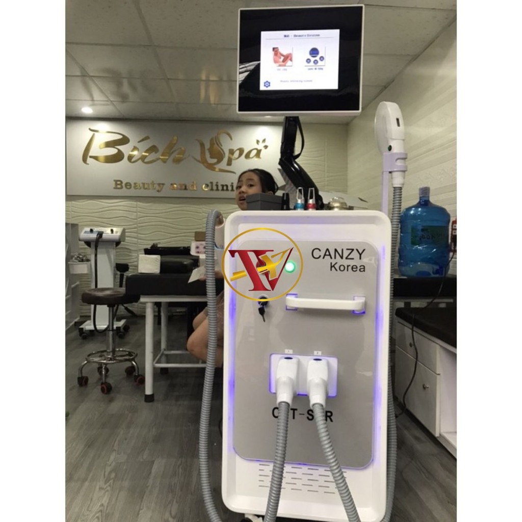 [ Shospa.vn186 ] Máy Triệt Lông Xóa Xăm 2in1 | Máy Triệt Lông Laser Canzy Korea SPA TMV