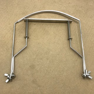Harmonica Neck Holder 10 Holes Blues Harp Mouth Organ Stand Harmonic Rack -Silver