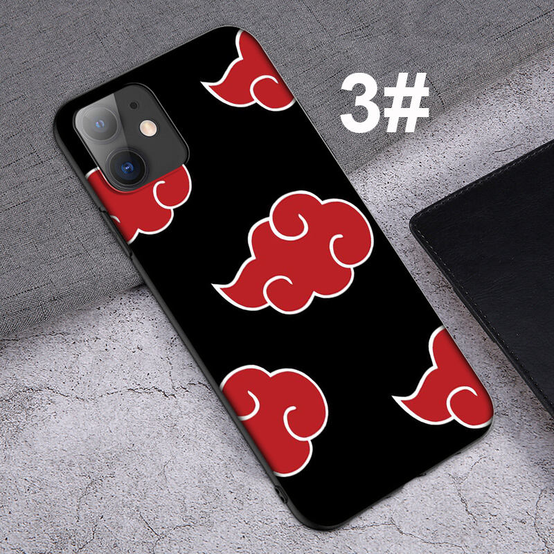 iPhone XR X Xs Max 7 8 6s 6 Plus 7+ 8+ 5 5s SE 2020 Casing Soft Case 67SF Naruto akatsuki Uchiha Itachi LOGO mobile phone case