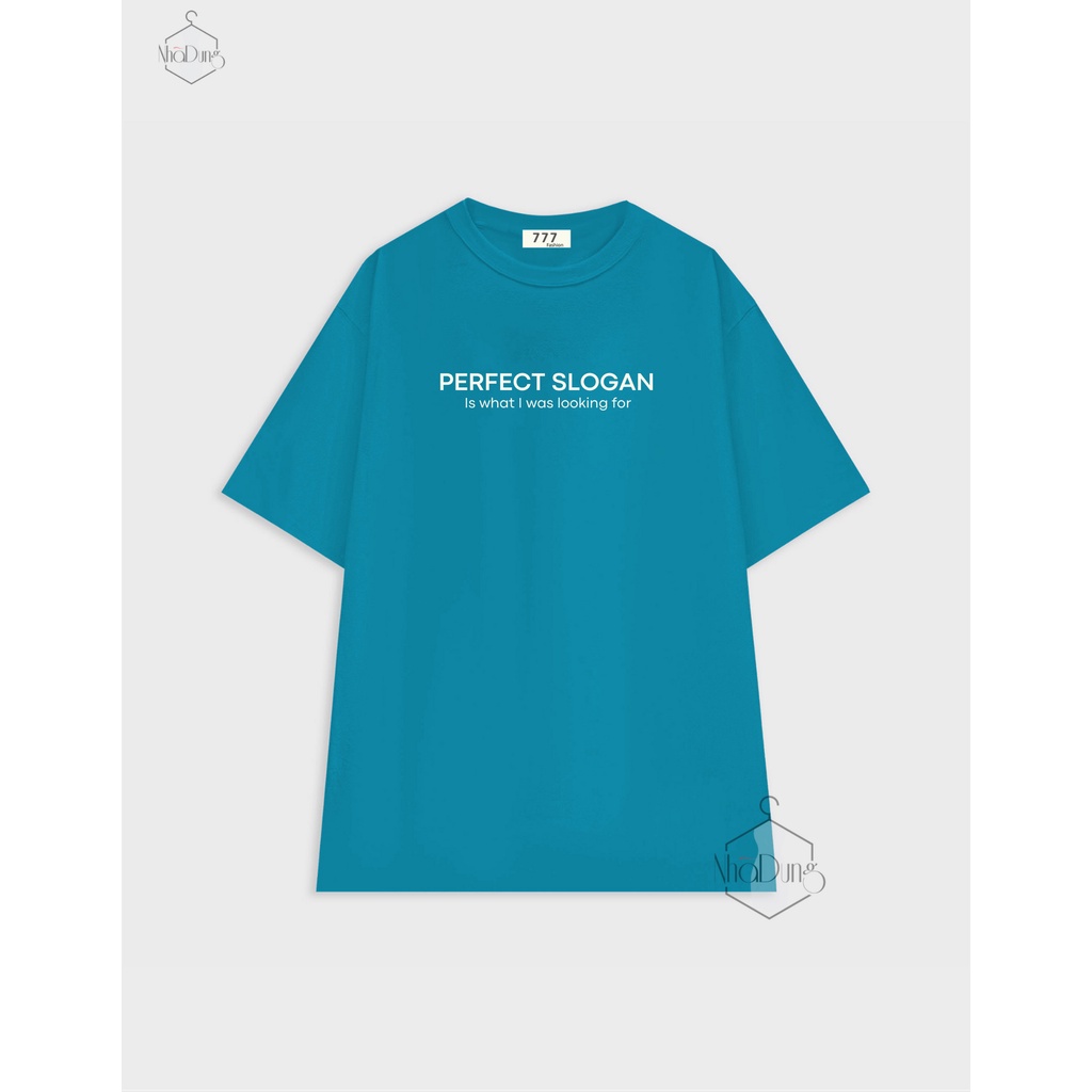 Áo thun áo phông nữ form basic vải cotton 100% tay ngắn thoáng mát mềm mịn tốt in chữ Perfect Slogan freesize dưới 58kg