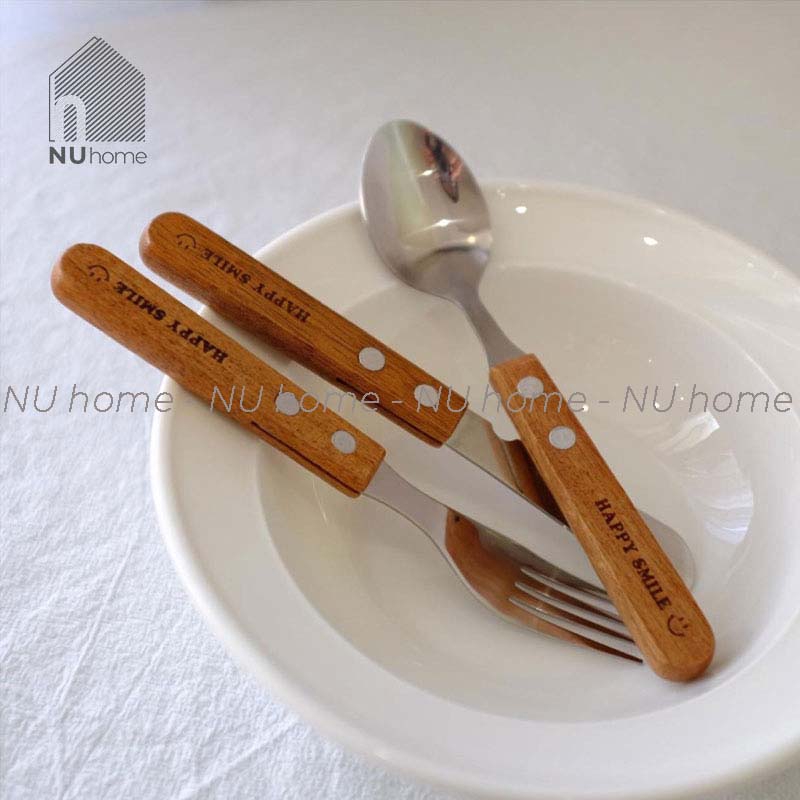 nuhome.vn | Bộ muỗng nĩa - Happy Smile (nội địa Nhật), bộ muỗn nĩa đẹp mắt vintage và sang trọng