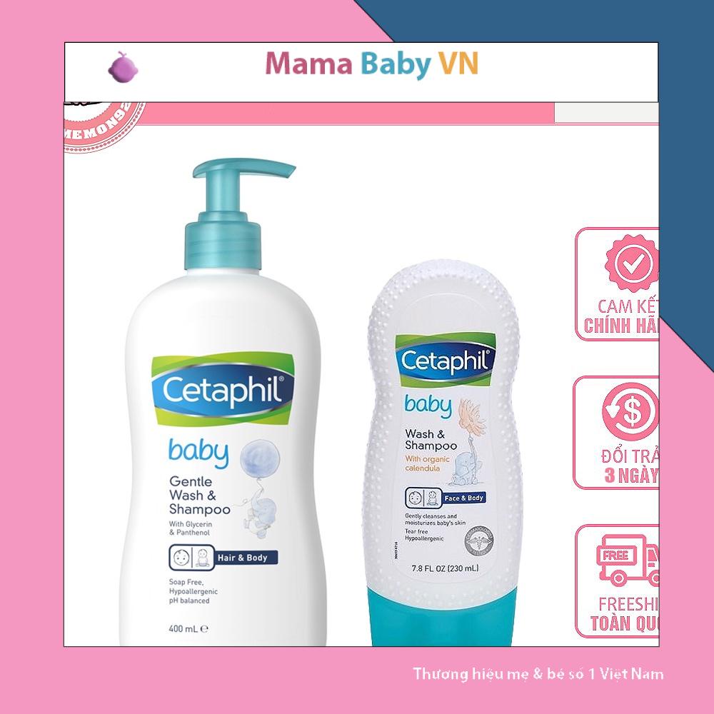 SỮA TẮM GỘI TOÀN THÂN CHO BÉ CETAPHIL BABY WASH AND SHAMPOO Mamababyvn