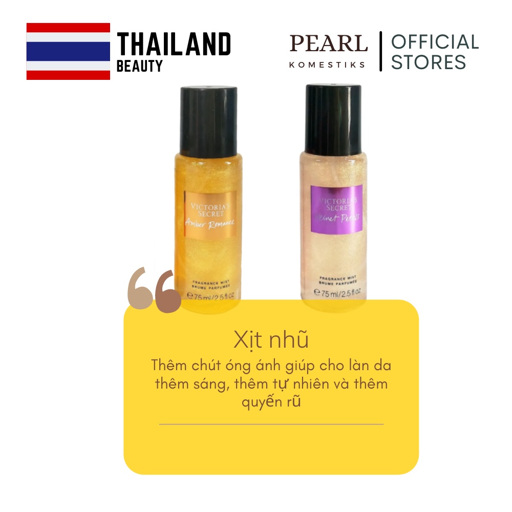 Set 2 Chai Xịt Thơm Victoria's Secret Shimmer 75ml Chai Nhỏ Tiện Dụng [Chính Hãng]