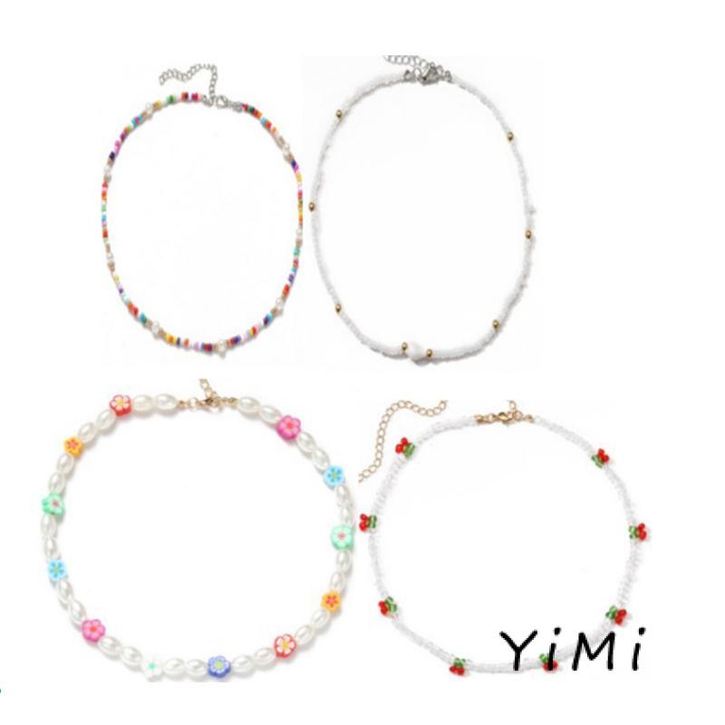 Vòng cổ Mặt Hình Vỏ Sò/Hoa Anh Đào/ Ngọc Trai Dễ Thương Cho Nữ