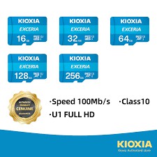 Thẻ nhớ Kioxia  Micro SDHC 16GB 32GB 64GB C10 UHS-I 100MB/s - FPT phân phối