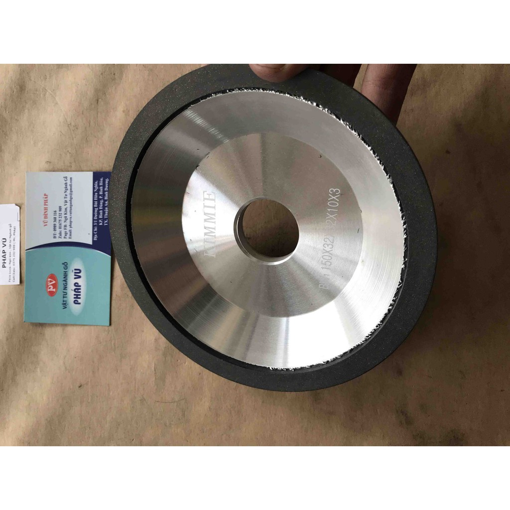 Đá chén mài hợp kim đk 150mm cốt 32 - ngành gỗ - dc150x32x10x3