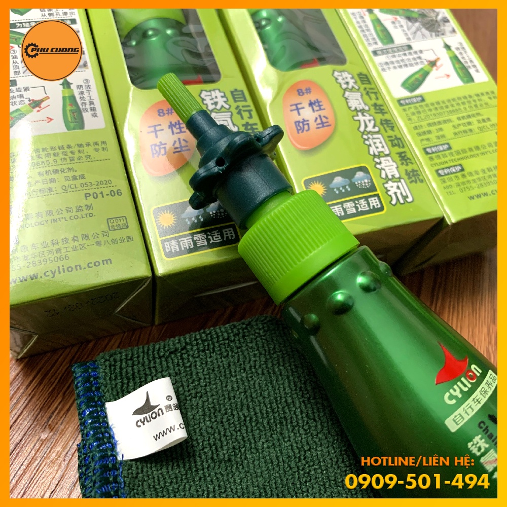 Dầu Sên Cylion Dry Lube Công Nghệ Teflon Cao Cấp - Bảo Vệ Toàn Diện &amp; Phù Hợp Với Mọi Loại Thời Tiết