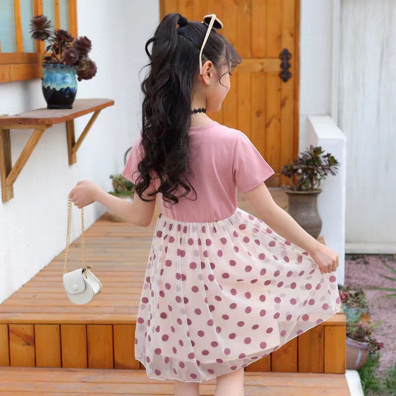 Đầm Bé Gái Đầm Thời Trang Mùa Hè Phong Cách Hàn Quốc Mới Cho Bé Gái Váy Bé Gái