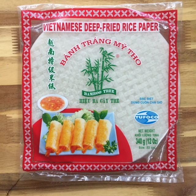 Hàng xuất dư: bánh tráng chả giò Mỹ Tho