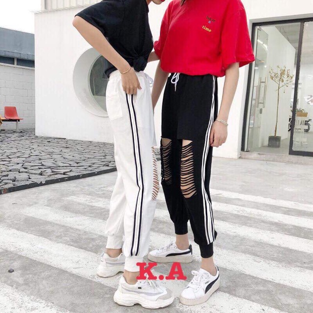 Quần một sọc rách KAN0303
