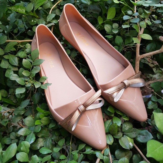 ] giầy búp bê nhựa nơ êm chân | BigBuy360 - bigbuy360.vn