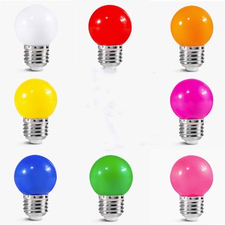 Bóng led trái chanh tiết kiệm điện 2w đuôi vặn e27 các màu