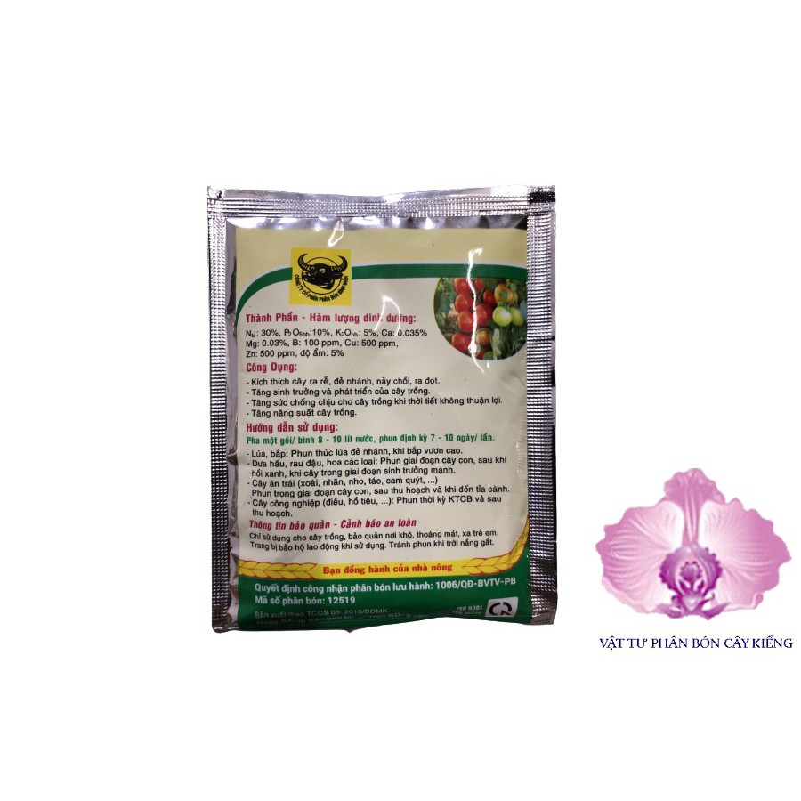 Phân Bón Lá Hỗn Hợp NPK Đầu Trâu MK-NPK 30-10-5 - #315A# 10g