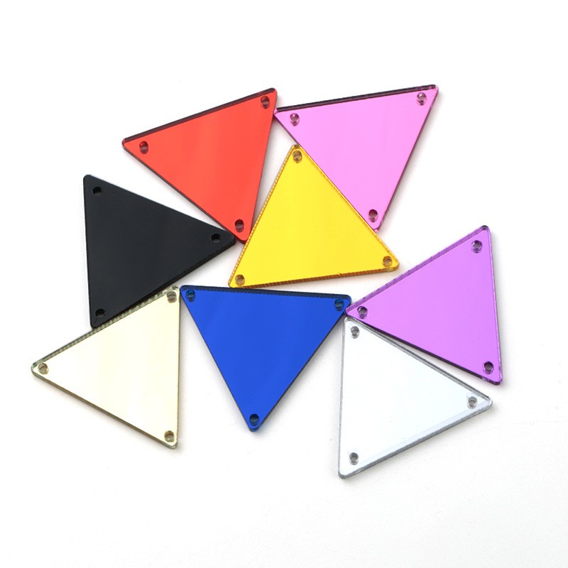 Set 30 Viên Đá Acrylic Tráng Gương 23mm May Vá Quần Áo / Túi Xách