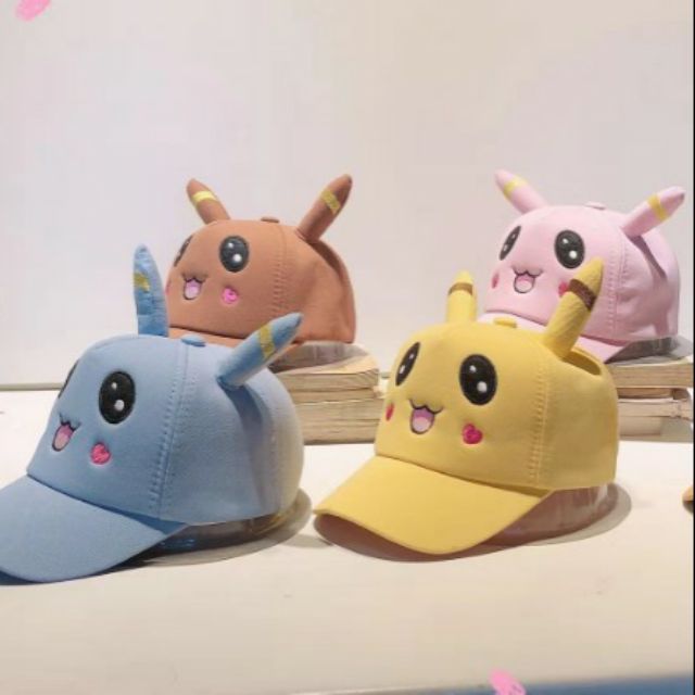 Sale !!! MŨ LƯỠI CHAI Pikachuu CHO BÉ(2-5Y)(1077 )