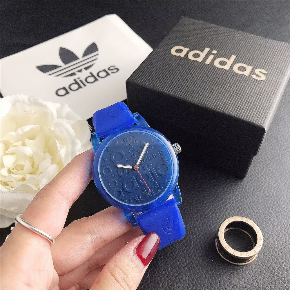 Đồng Hồ Đeo Tay Adidas Mặt Tròn Dây Da Thép Không Gỉ Thời Trang Cho Cặp Đôi