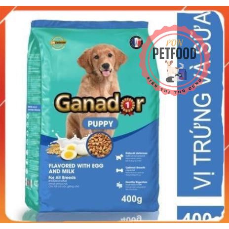 Thức Ăn Chó Con Ganador Puppy Vị Sữa Và TrứngTúi 400gram