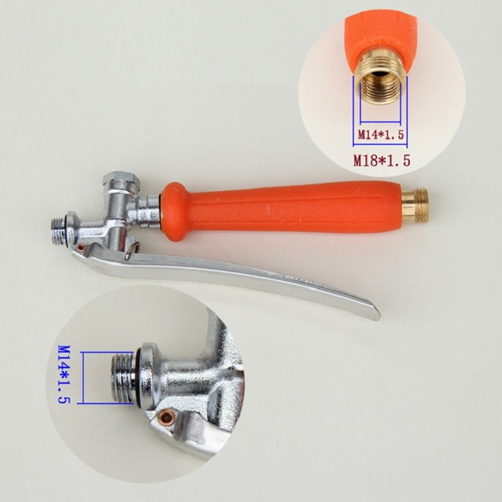 Combo bộ tay bóp, cần inox, bec tưới cây và 10m ống dây chịu lực.