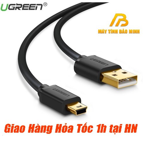 Cáp Mini USB 2.0 Cao Cấp Ugreen 10386 Dài 3 mét - Hàng chính Hãng