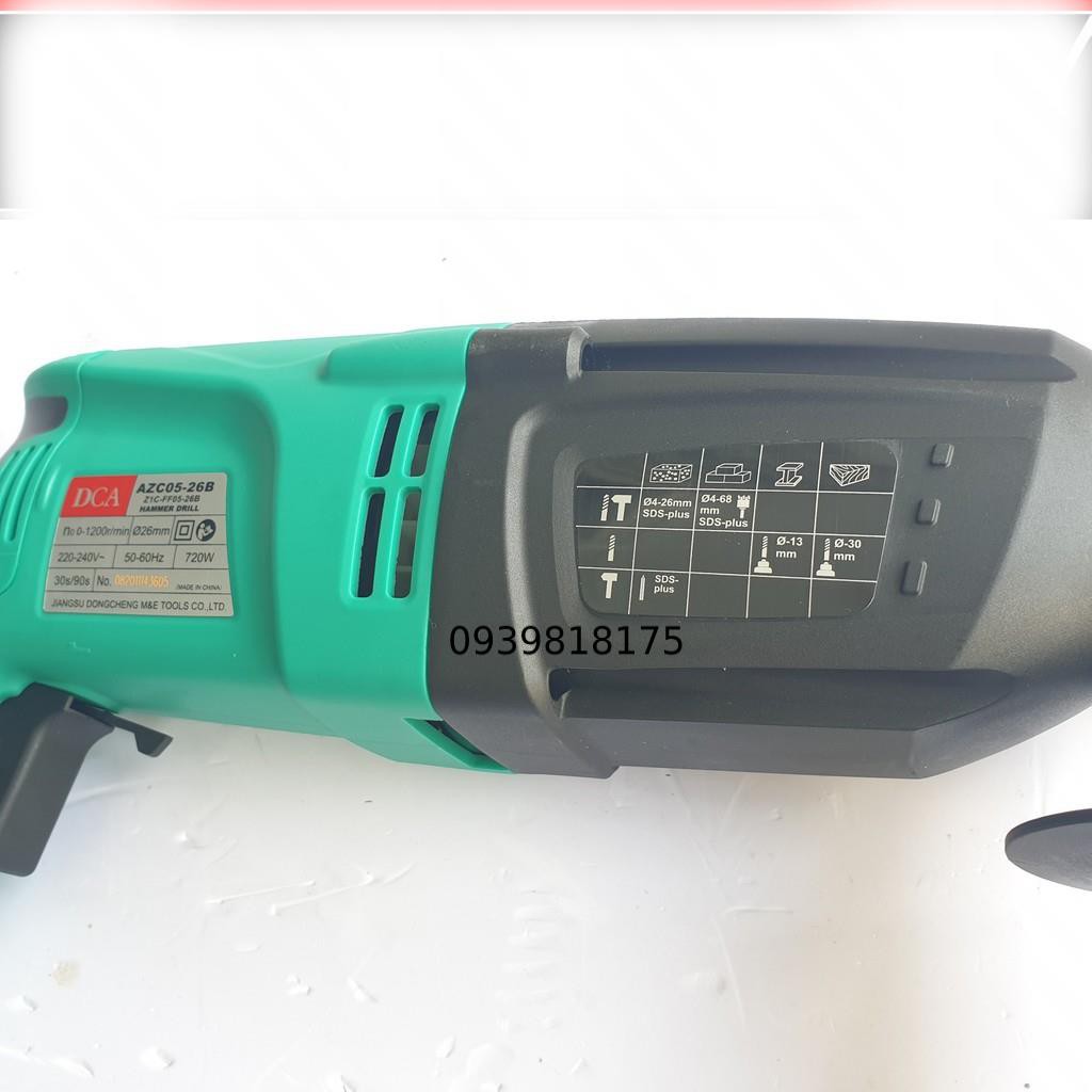 Máy khoan bê tông 720W chính hãng DCA AZC05-26