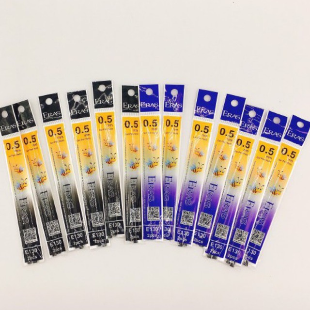 10 ruột bút gel chính hãng 0.5mm Eras E130